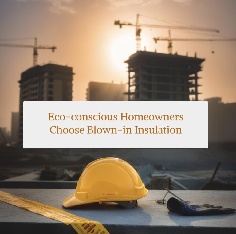 Eco-Conscious Homeowners Choose Blown-In Insulation
